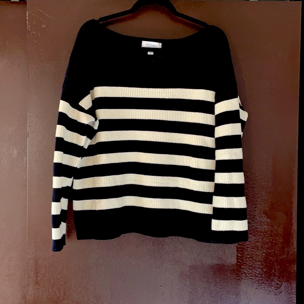 Black and white stripped sweater
